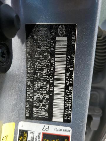 2017 TOYOTA CAMRY LE - 4T1BF1FK3HU388069