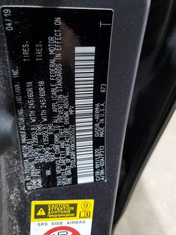 2019 TOYOTA HIGHLANDER 5TDJGRFHXKS065522