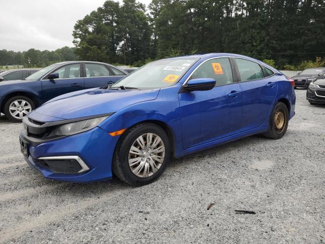 HONDA CIVIC LX 2020 blue  gas 2HGFC2F67LH545977 photo #1