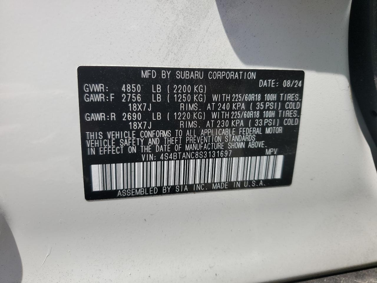 SUBARU OUTBACK LIMITED