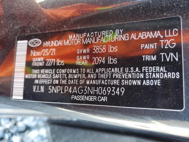 2022 HYUNDAI ELANTRA LI 5NPLP4AG3NH069349
