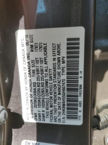 2016 HONDA CR-V EX 2HKRM4H55GH667470