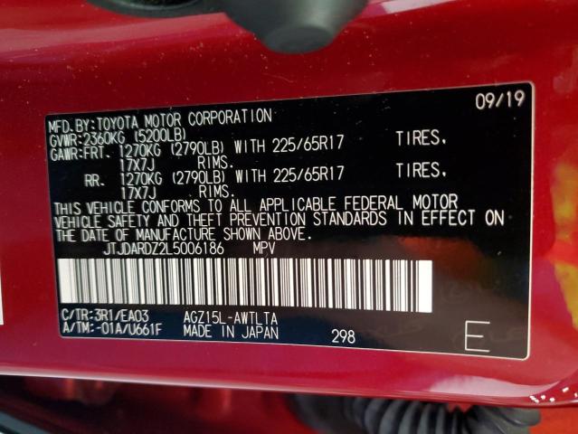 2020 LEXUS NX 300 JTJDARDZ2L5006186