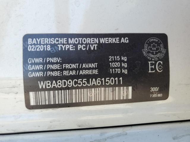 2018 BMW 330 XI WBA8D9C55JA615011