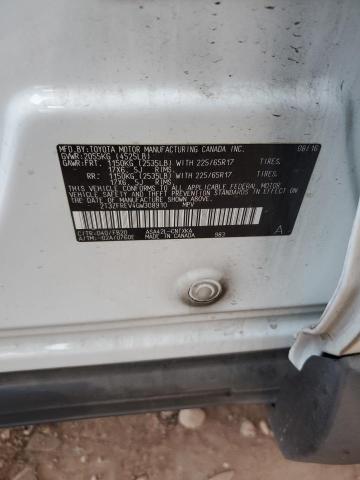 2016 TOYOTA RAV4 LE 2T3ZFREV4GW308910