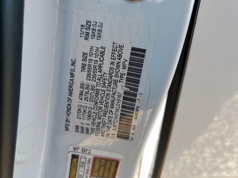 2019 ACURA RDX ADVANC 5J8TC1H71KL015167