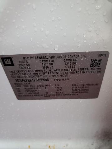 2015 CHEVROLET EQUINOX LT 2GNFLFEK1F6165545