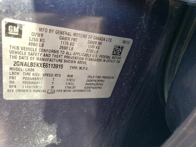 2014 CHEVROLET EQUINOX LT #3246242098