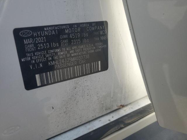 2021 HYUNDAI SONATA HYBRID KMHL24JJ5MA033738