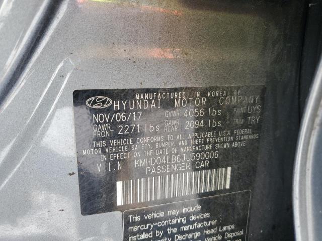 2018 HYUNDAI ELANTRA SP KMHD04LB6JU590006