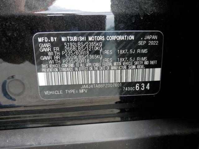 2023 MITSUBISHI OUTLANDER JA4J4TA86PZ007601