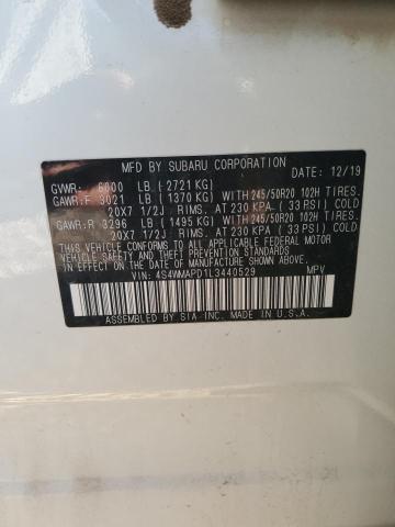 2020 SUBARU ASCENT LIMITED 4S4WMAPD1L3440529