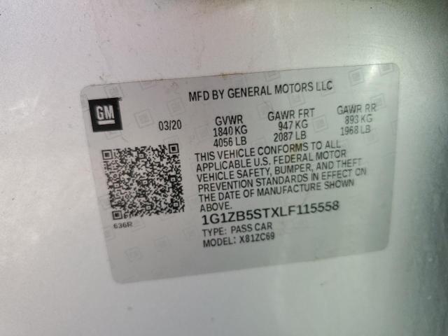 2020 CHEVROLET MALIBU LS - 1G1ZB5STXLF115558