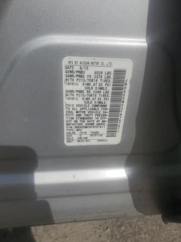 2015 NISSAN ROGUE SELECT S JN8AS5MV0FW767911