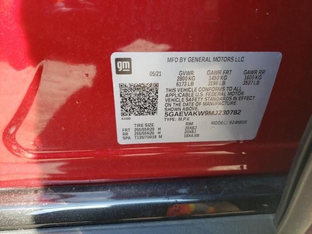 2021 BUICK ENCLAVE ES 5GAEVAKW9MJ230782