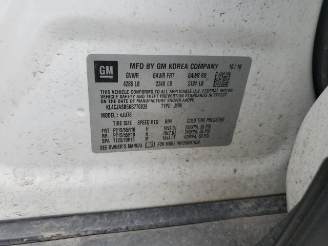 2019 BUICK ENCORE PREFERRED KL4CJASB5KB770839