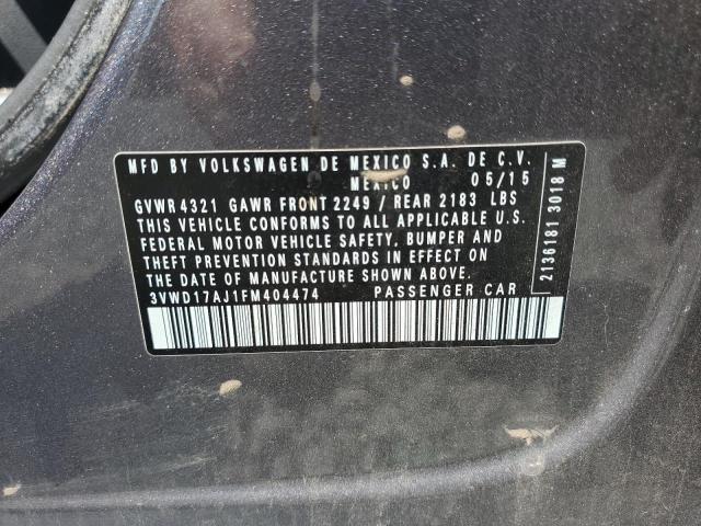 2015 VOLKSWAGEN JETTA SE 3VWD17AJ1FM404474