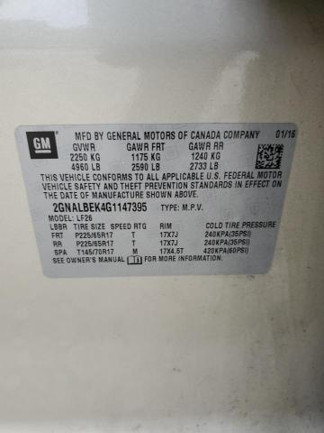 2016 CHEVROLET EQUINOX LS - 2GNALBEK4G1147395