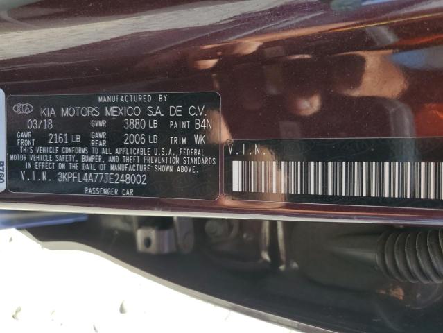 2018 KIA FORTE LX - 3KPFL4A77JE248002