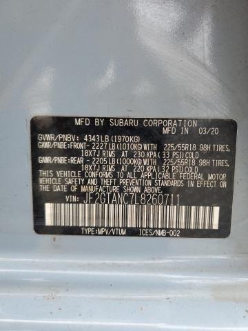 2020 SUBARU CROSSTREK JF2GTANC7L8260711