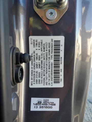 2017 HONDA CIVIC LX 2HGFC4B54HH304801