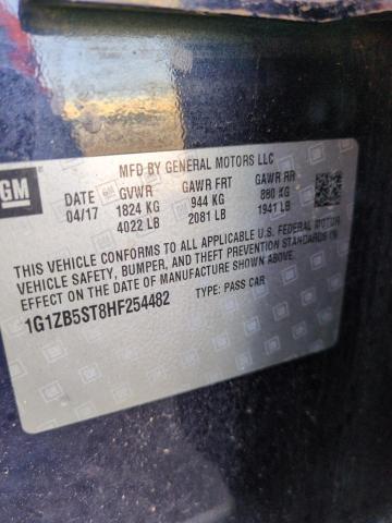 2017 CHEVROLET MALIBU LS 1G1ZB5ST8HF254482