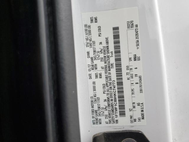 2017 FORD F150 - 1FTMF1C89HKC74773