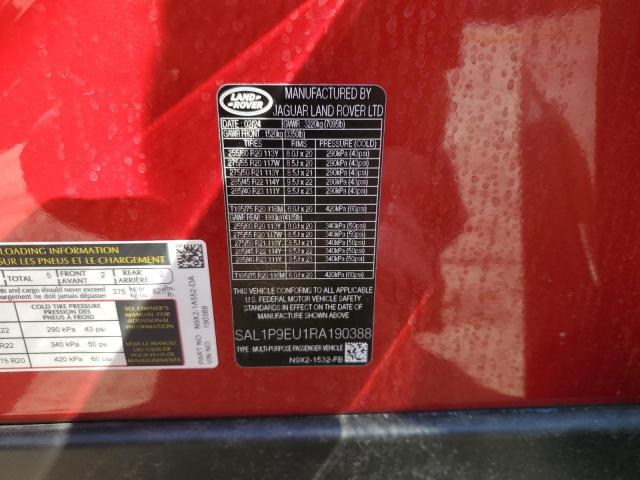 2024 LAND ROVER RANGE ROVE - SAL1P9EU1RA190388