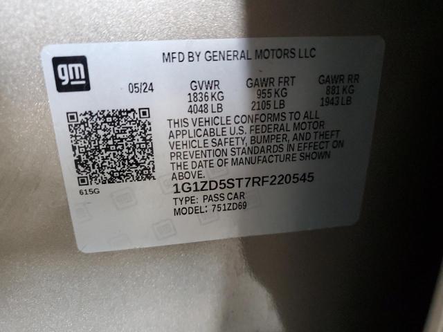 2024 CHEVROLET MALIBU LT 1G1ZD5ST7RF220545