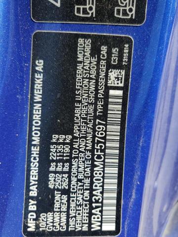 2021 BMW M440XI WBA13AR08MCF57697