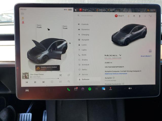 2023 TESLA MODEL Y 7SAYGDEF8PF916071