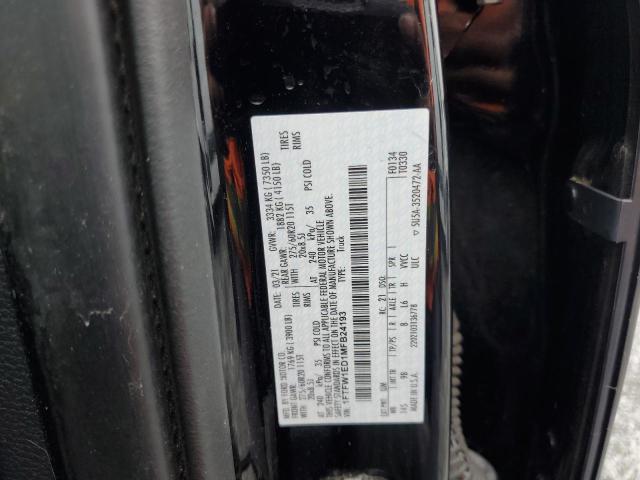 2021 FORD F150 SUPER 1FTFW1ED1MFB24193