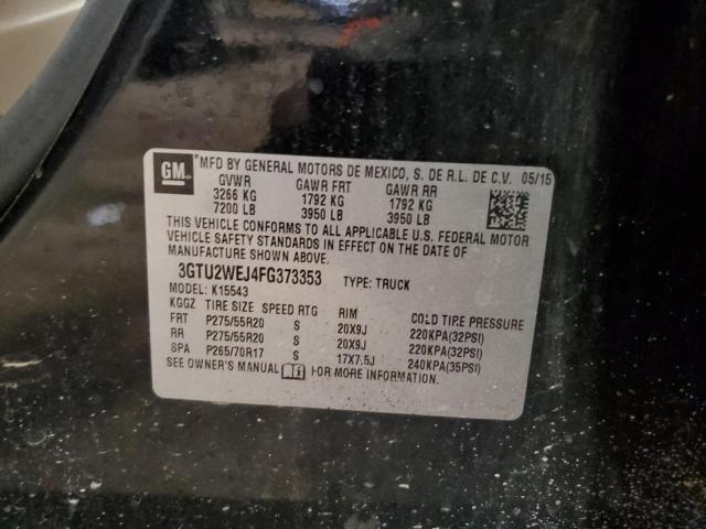 2015 GMC SIERRA K15 3GTU2WEJ4FG373353