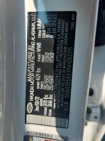2022 HYUNDAI TUCSON SEL 5NMJB3AE9NH082215