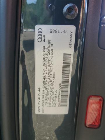 2022 AUDI A5 PREMIUM PLUS 40 WAUCBCF56NA004287