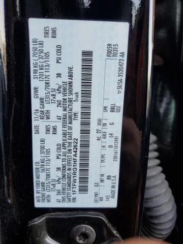 2017 FORD F150 RAPTOR 1FTFW1RG1HFA42622