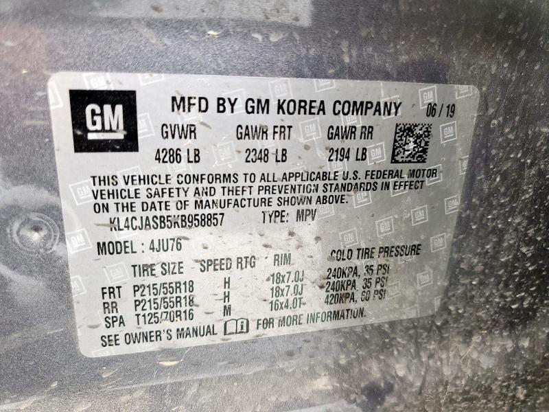 2019 BUICK ENCORE PRE KL4CJASB5KB958857