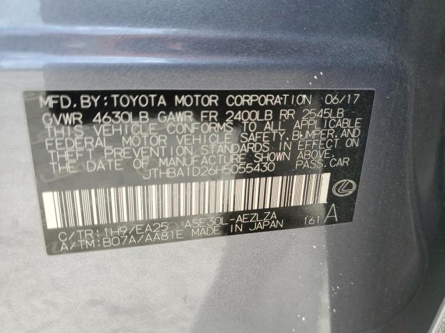 2017 LEXUS IS 200T JTHBA1D26H5055430