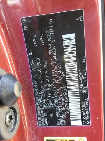 2019 TOYOTA HIGHLANDER SE 5TDKZRFH6KS570083