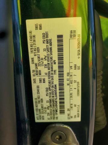 2020 FORD ESCAPE SE - 1FMCU0G61LUA95494