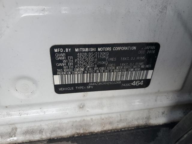 2017 MITSUBISHI OUTLANDER JA4AZ3A3XHZ022268