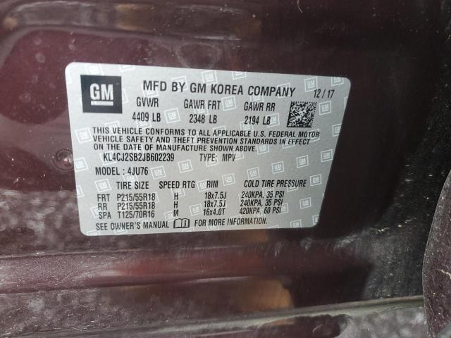 2018 BUICK ENCORE SPO KL4CJ2SB2JB602239