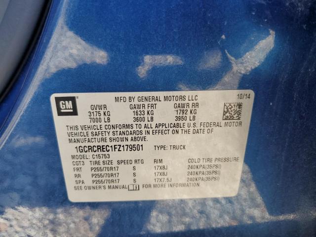 2015 CHEVROLET SILVERADO C1500 LT #3282493875