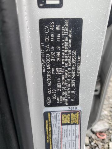 2019 KIA FORTE FE 3KPF24AD5KE099860