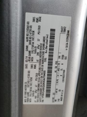 2019 FORD TRANSIT T- 1FBVU4XG0KKA70405