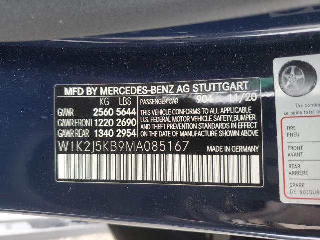 2021 MERCEDES-BENZ CLS 450 4M W1K2J5KB9MA085167