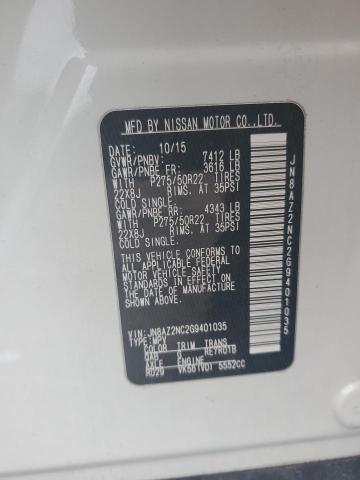2016 INFINITI QX80 JN8AZ2NC2G9401035