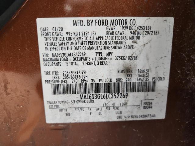 2020 FORD ECOSPORT S - MAJ6S3GL6LC352269