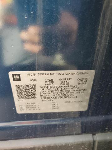 2020 CHEVROLET EQUINOX LT - 2GNAXKEV5L6247534