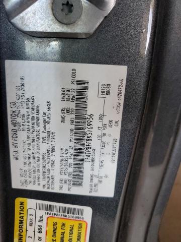 2019 FORD MUSTANG GT - 1FATP8FF8K5169956